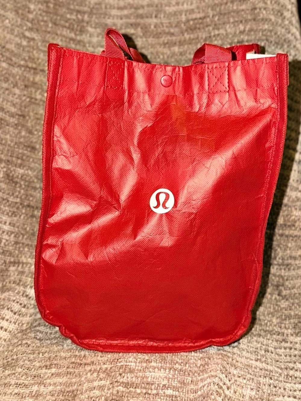 lululemon Reusable Shopping Tote Bag Small Red